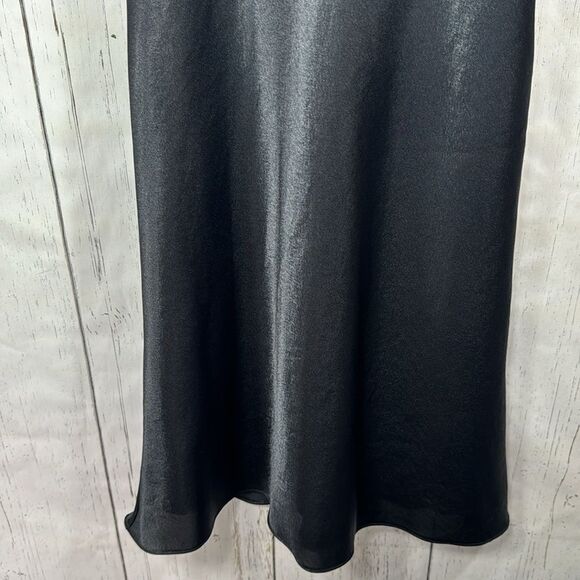 Vintage Cumbia USA Black Cocktail Dress Sheer Mesh Straps Elegant Y2K Evening - Picture 7 of 16